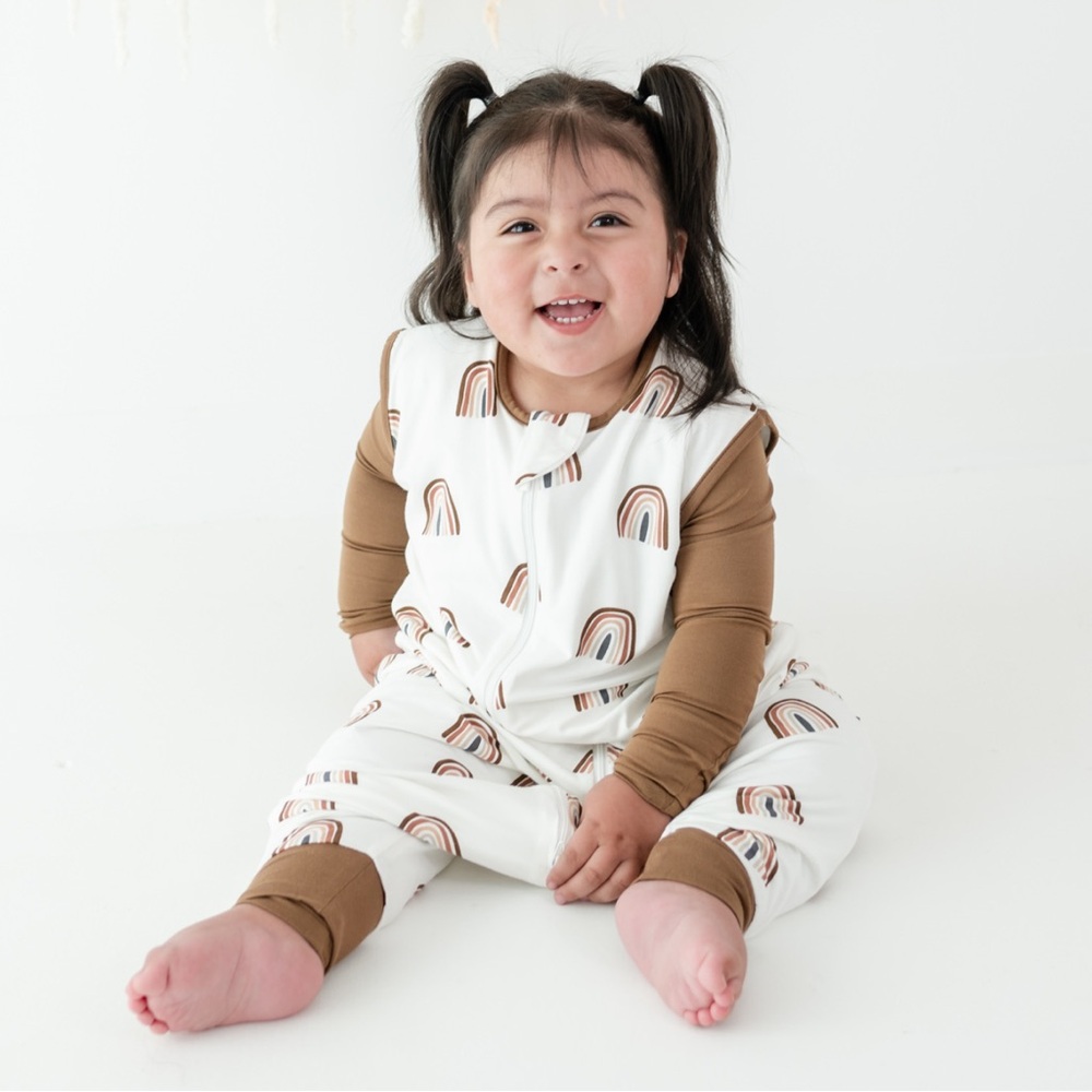 Kyte Baby Sleep Bag Walker in Coffee Rainbow 1.0 Tog Size XL